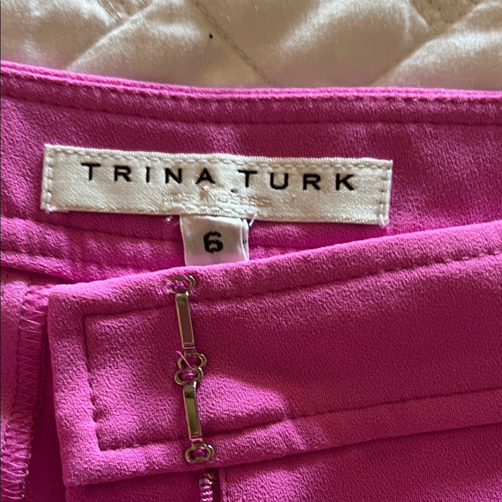 Trina Turk Vibrant Pink High Waist Shorts - Picture 2 of 9